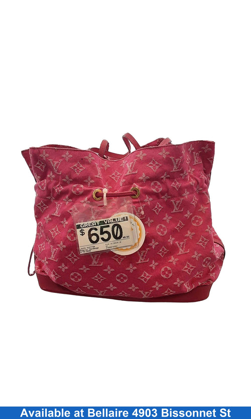 Louis Vuitton Pink In Denim Jeans Pink Purse / Handbag
