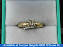 Women's Ring - Solitaire - Yellow Gold 14k (.585) 3 grams Size 7
