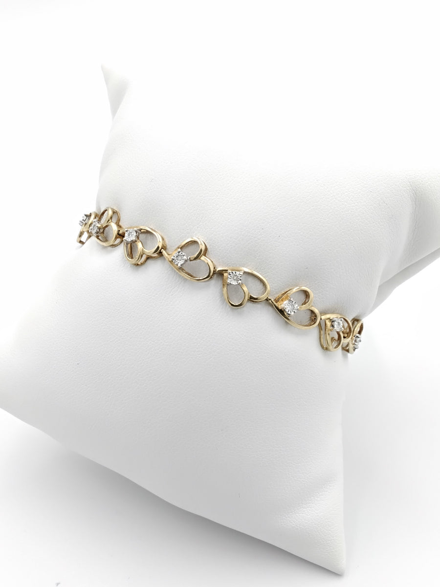 Bracelet - Yellow Gold 10k (.417) 6.9 grams 7 inch