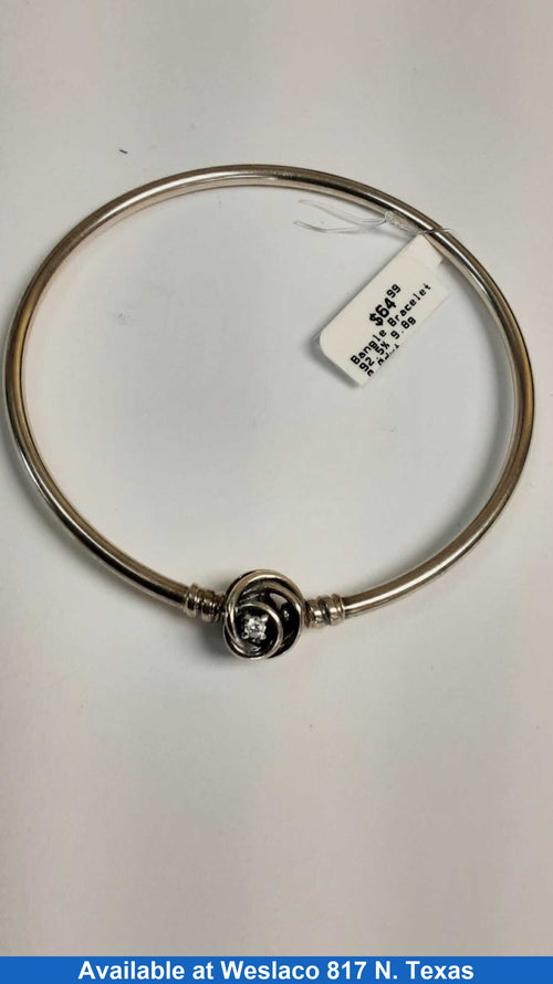 Bangle Bracelet - Silver 9.8 grams 8 inch