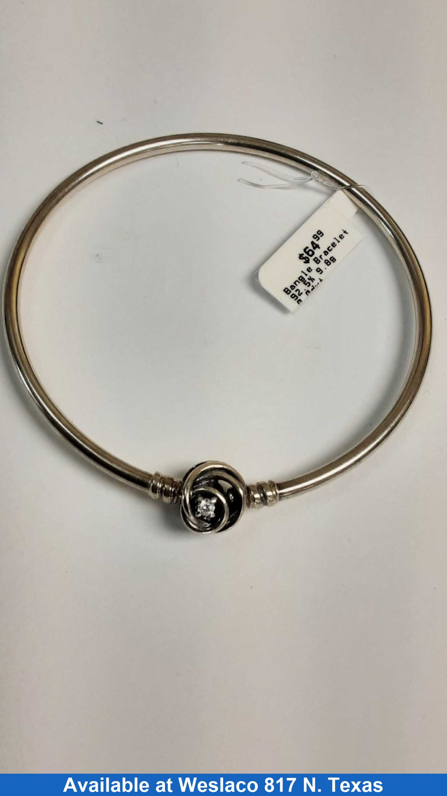 Bangle Bracelet - Silver 9.8 grams 8 inch