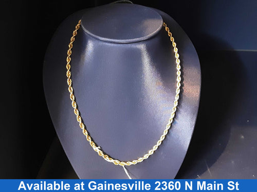 Rope Chain - Yellow Gold 14k (.585) 14.5 grams 20 inch