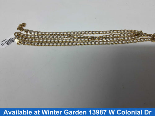 Chain - Tricolor Gold 10k (.417) 12.5 grams 24 inch