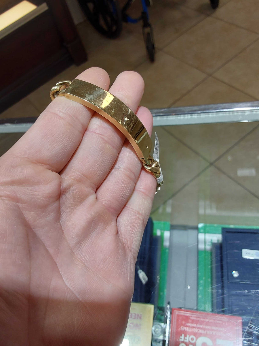 ID Bracelet - Yellow Gold 10k (.417) 49.5 grams 8 inch