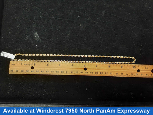 Rope Chain - Yellow Gold 10k (.417) 14.2 grams 20 inch