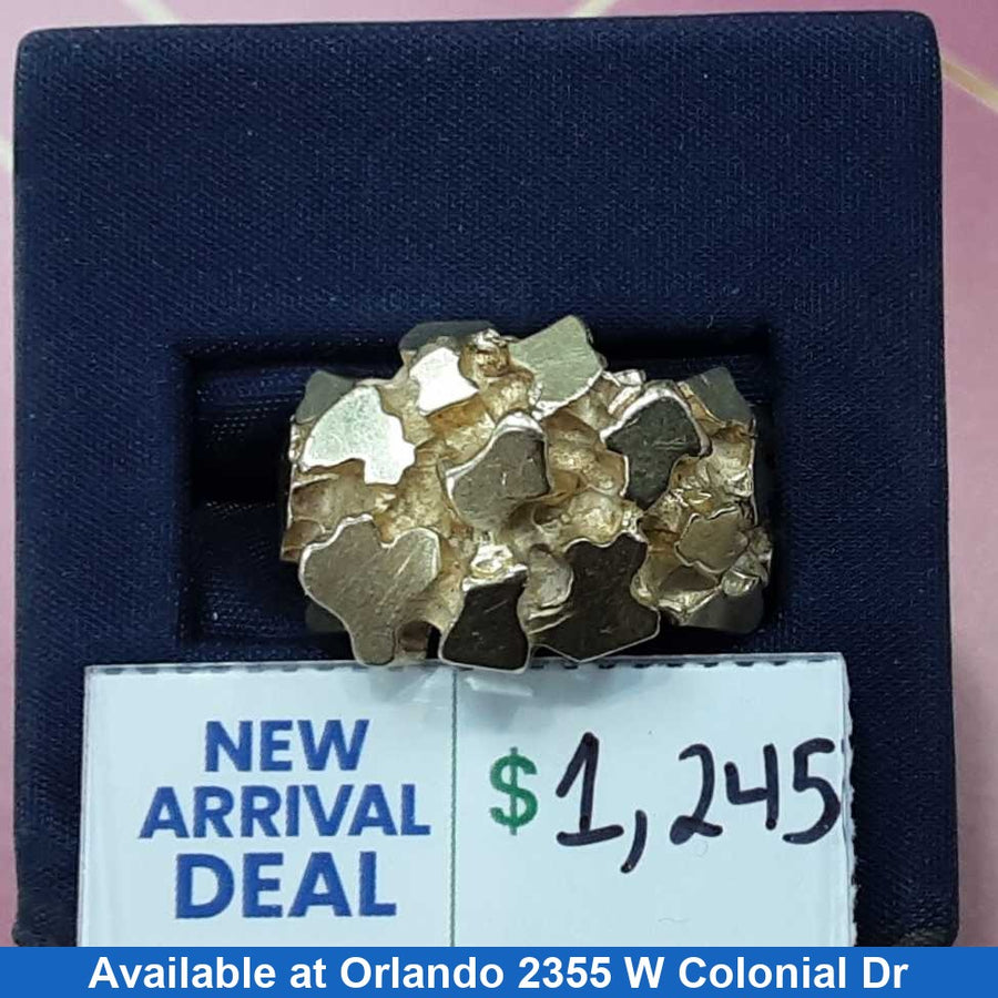 Men's Ring - Yellow Gold 14k (.585) 9.2 grams Size 11