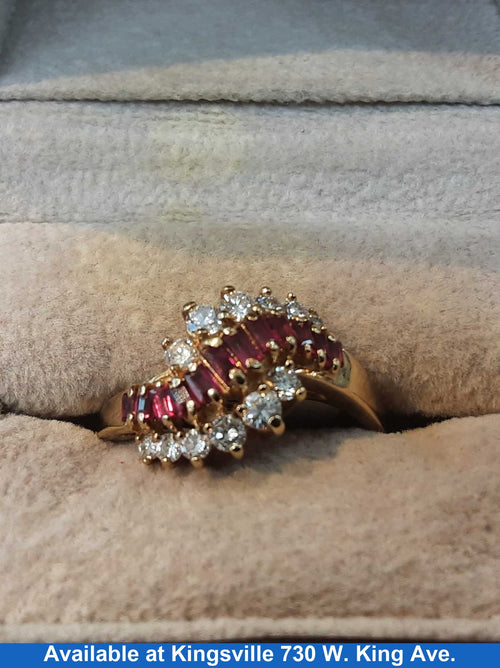 Women's Ring - Yellow Gold 14k (.585) 4 grams Size 12