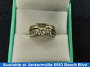 Ring - Wedding Set - White Gold 14k (.585) 7.4 grams Size 5