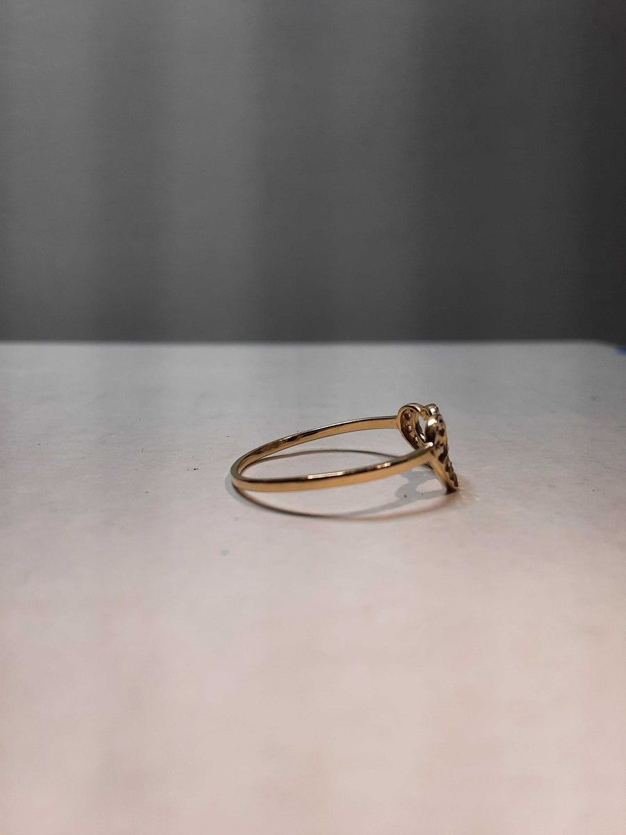 Women's Ring - Yellow Gold 14k (.585) 1 grams Size 9.5