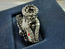 Ring - Engagement Set - White Gold 10k (.417) 5.7 grams Size 20