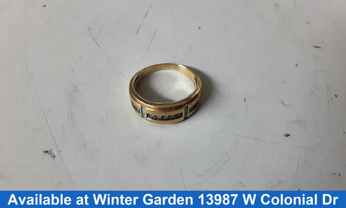 Men's Ring - Yellow Gold 10k (.417) 5.6 grams Size 12