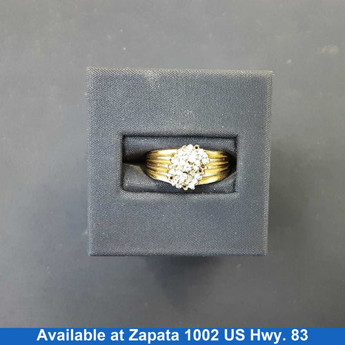 Women's Ring - Yellow Gold 10k (.417) 3 grams Size 20