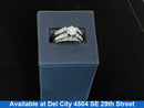 Ring - Wedding Set - White Gold 14k (.585) 8.1 grams Size 8