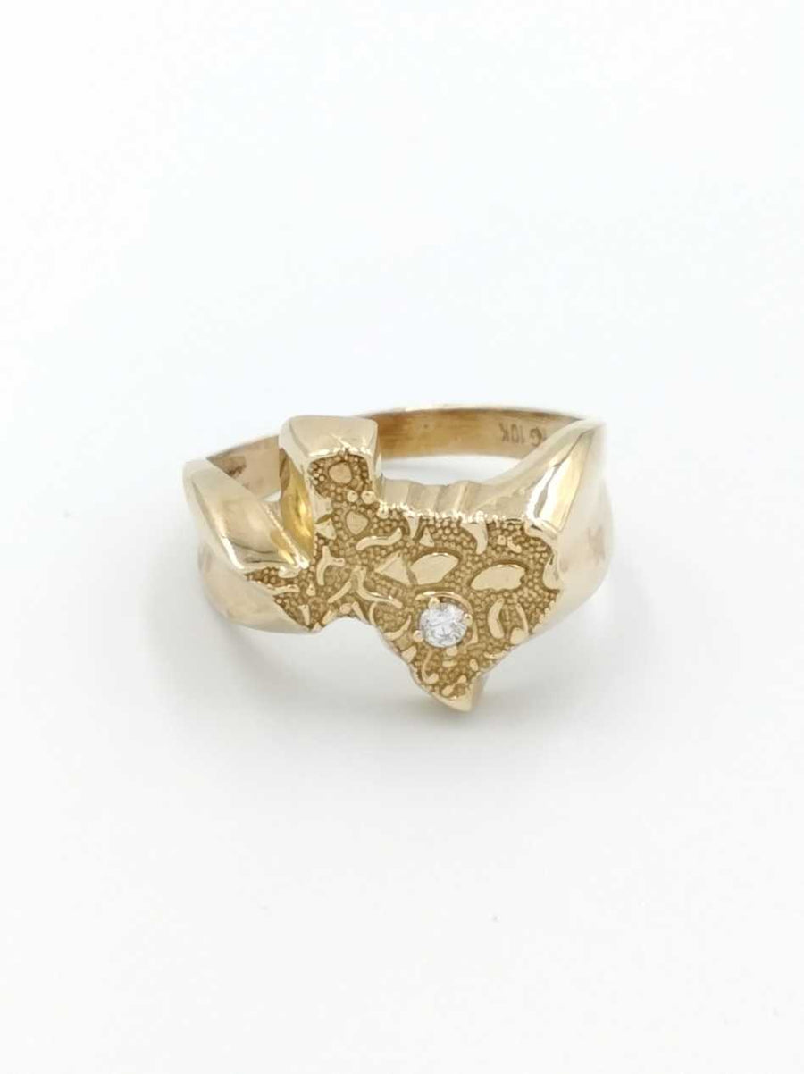 Women's Ring - Yellow Gold 10k (.417) 4.1 grams Size 20