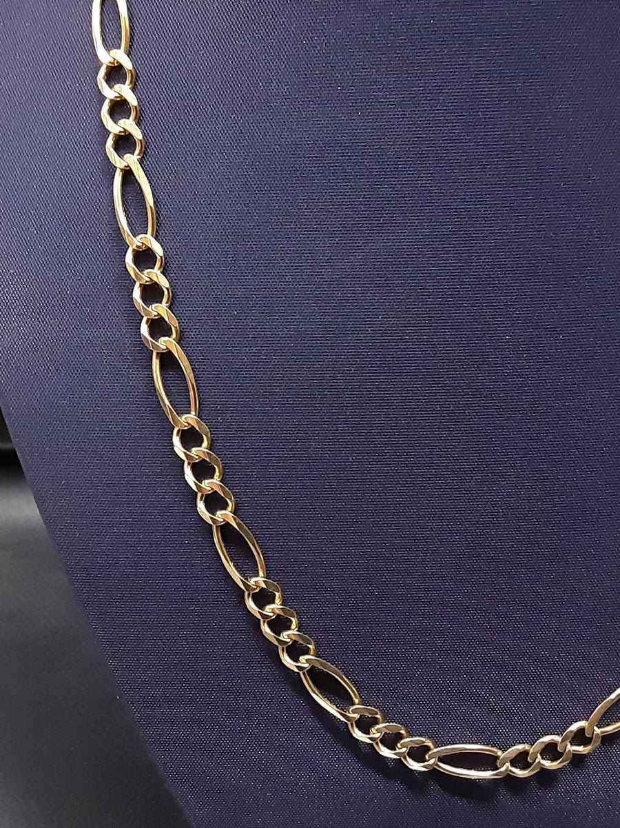 Figaro Chain - Yellow Gold 14k (.585) 13.6 grams 20 inch