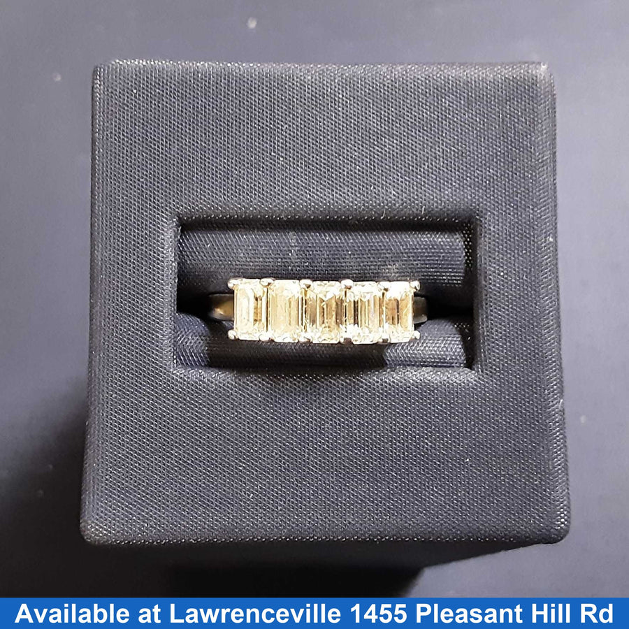 Women's Ring - Anniversary - White Gold 14k (.585) 2.9 grams Size 6.5