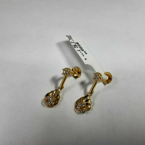 Earrings - Yellow Gold 22k (.917) 2.9 grams