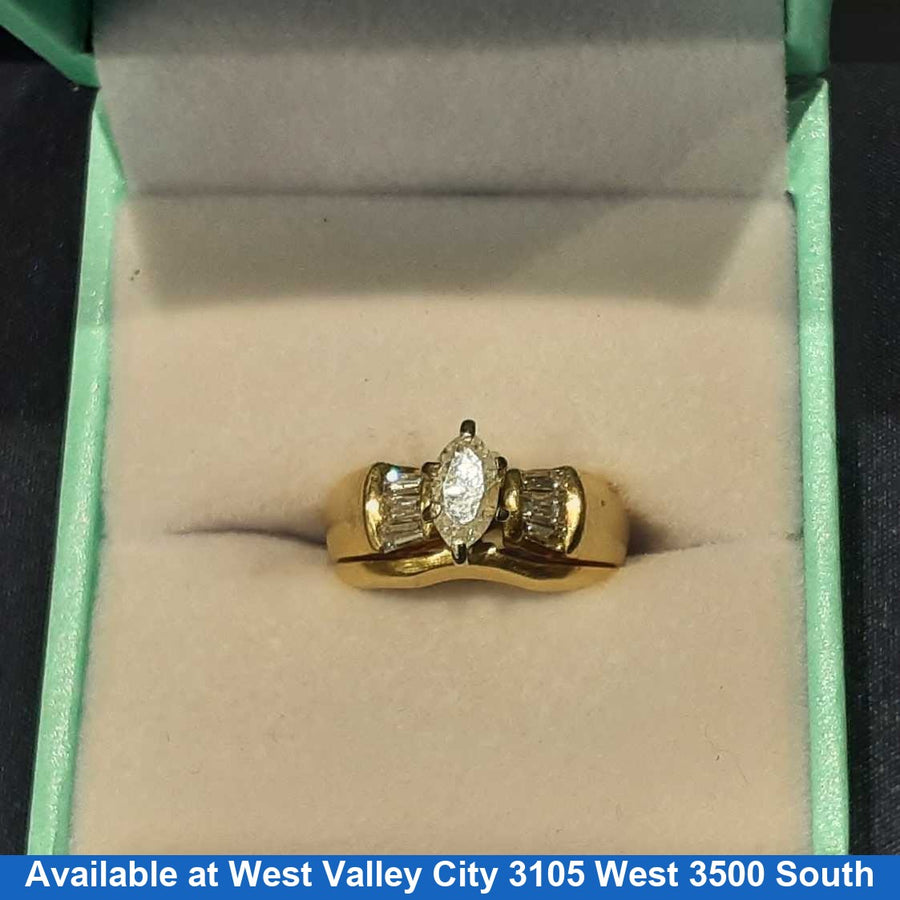 Women's Ring - Yellow Gold 14k (.585) 5.1 grams Size 5