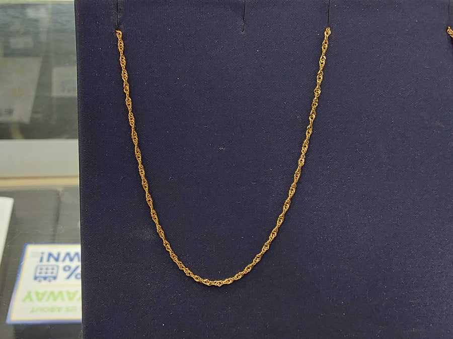 Chain - Yellow Gold 14k (.585) 1.5 grams 10 inch
