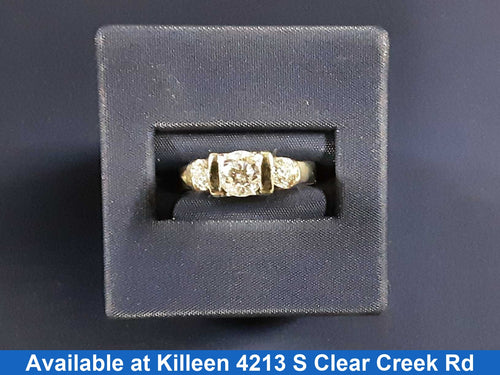 Ring - Engagement Set - White Gold 14k (.585) 5.4 grams Size 6