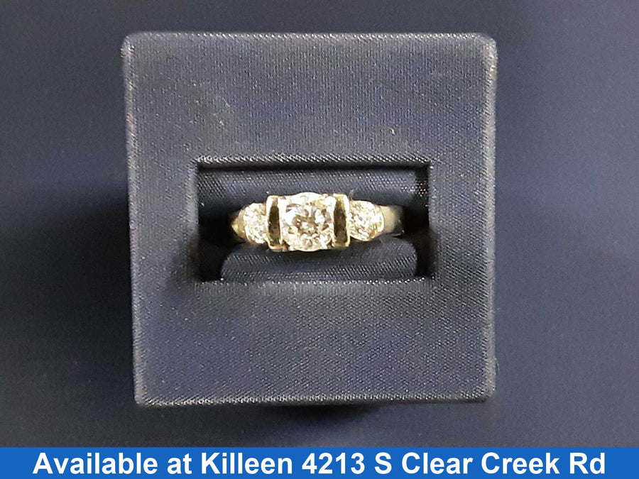 Ring - Engagement Set - White Gold 14k (.585) 5.4 grams Size 6