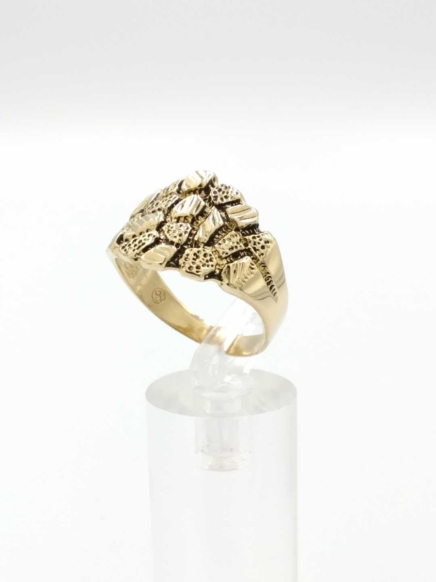Men's Ring - Yellow Gold 10k (.417) 5.1 grams Size 11.5