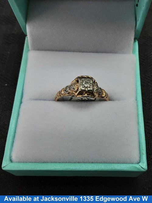 Women's Ring - Yellow Gold 10k (.417) 1.4 grams Size 7