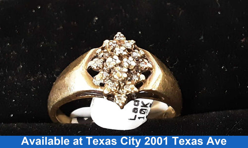 Women's Ring - Yellow Gold 10k (.417) 3.4 grams Size 8.5