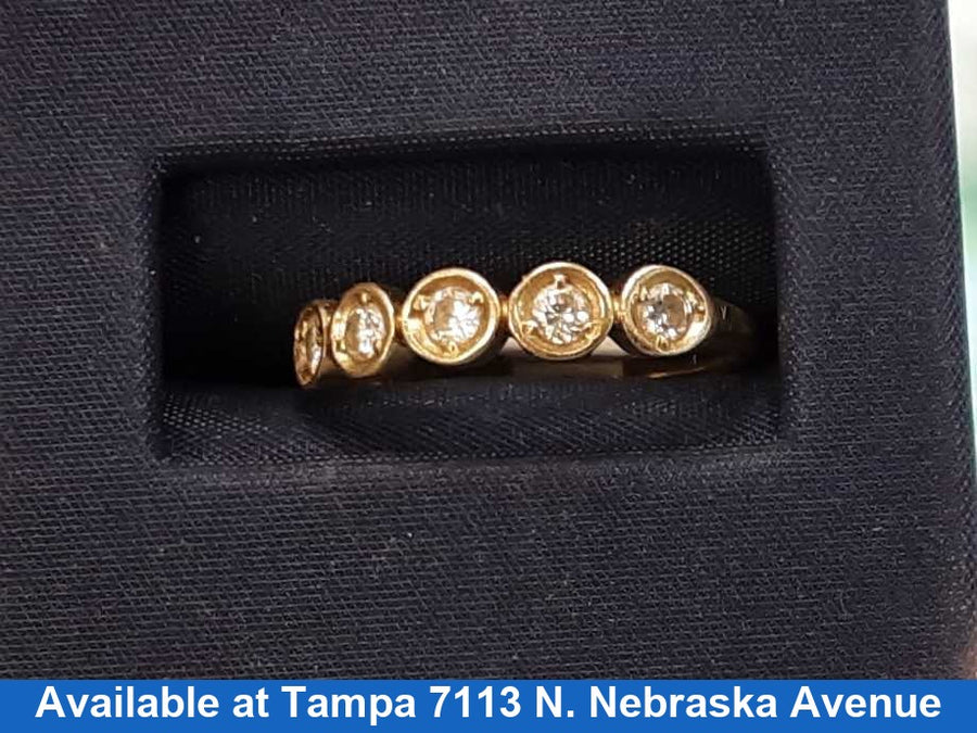 Women's Ring - Yellow Gold 10k (.417) 5.5 grams Size 6.5