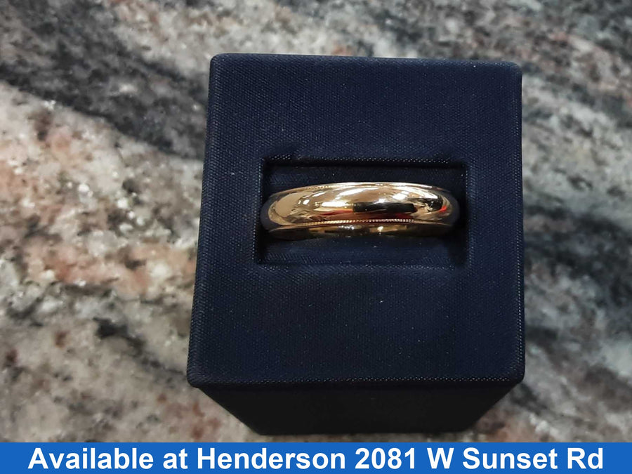 Ring - Wedding Band - Yellow Gold 14k (.585) 7.7 grams Size 11