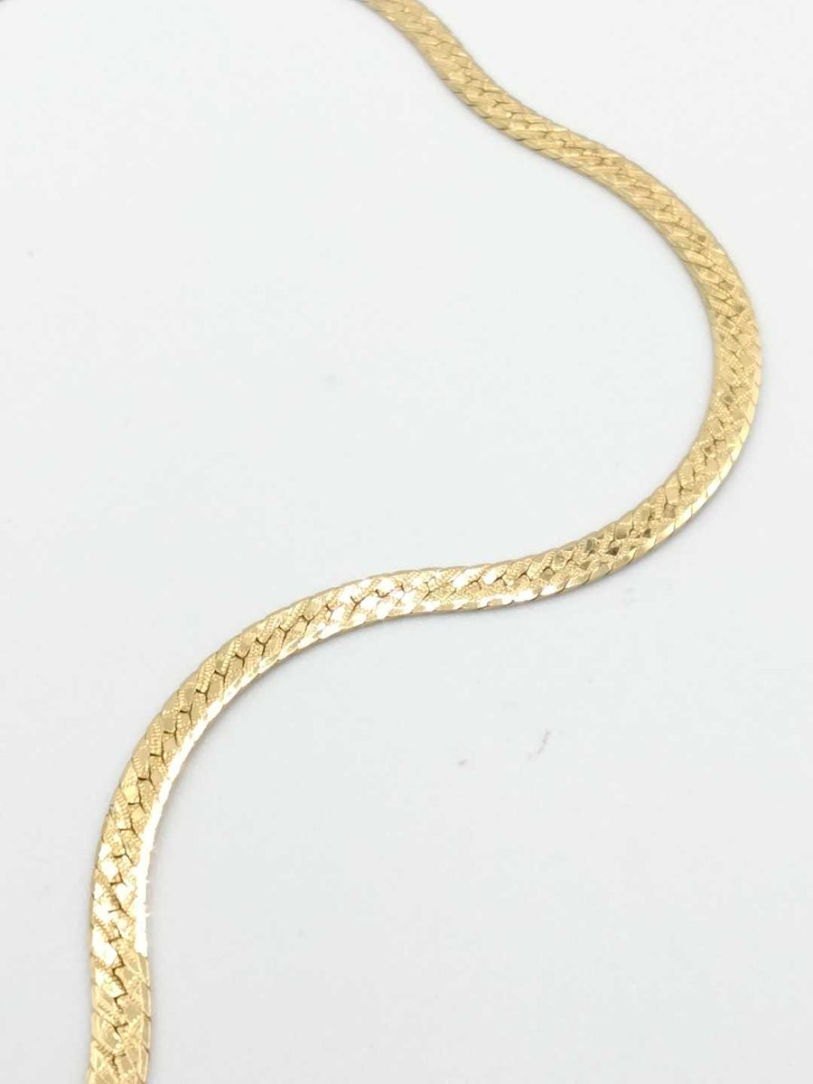 Herringbone Chain - Yellow Gold 14k (.585) 9.8 grams 20 inch