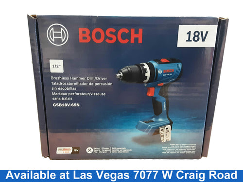 Bosch Gsb18v-65n Blue Cordless Hammer Drill