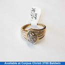 Women's Ring - Yellow Gold 10k (.417) 3.4 grams Size 7.5