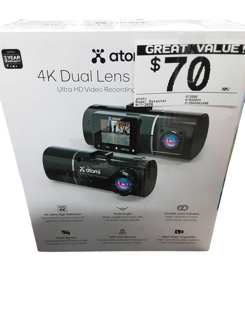 Atomi At2090 Black Radar Detector / Dash Cam