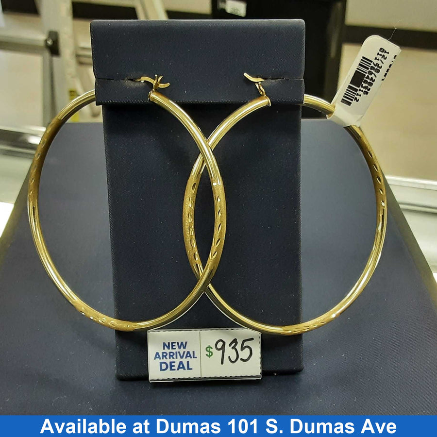 Bangle Earrings - Yellow Gold 14k (.585) 6.9 grams