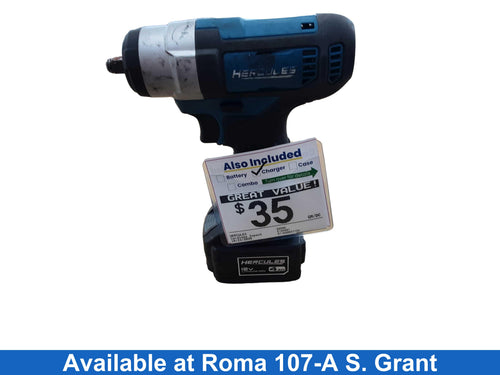 Hercules 56565 Blue Cordless Impact Drill