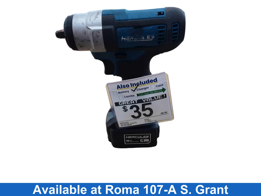 Hercules 56565 Blue Cordless Impact Drill