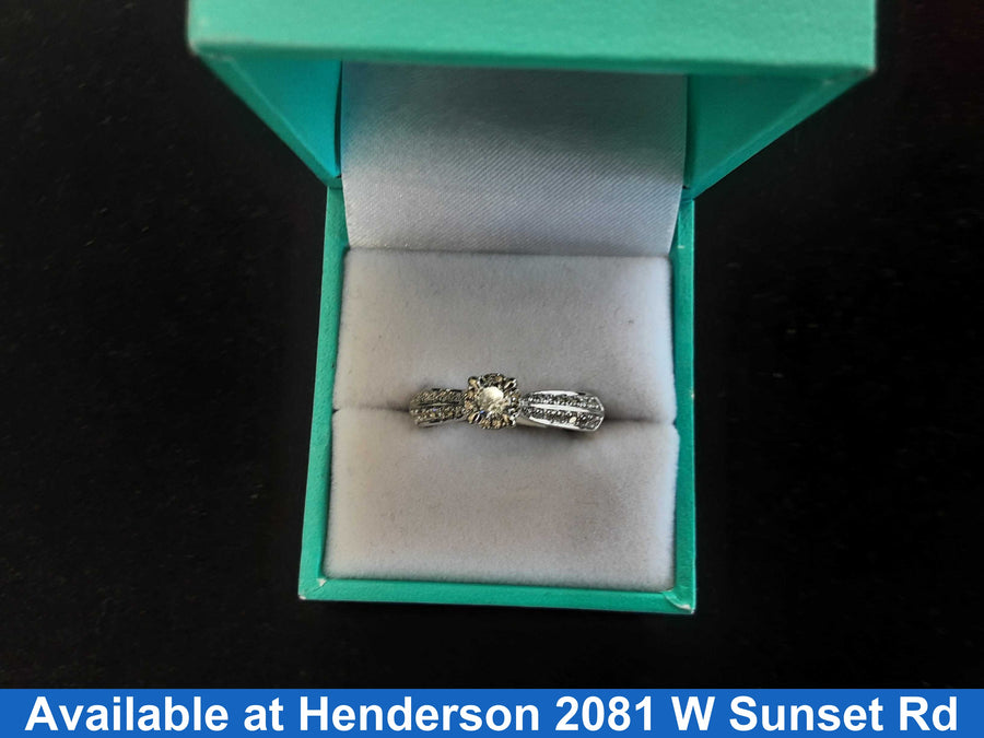 Ring - Engagement Set - White Gold 14k (.585) 4.1 grams Size 9
