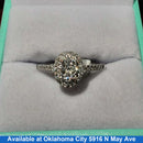 Ring - Engagement Set - White Gold 14k (.585) 2.2 grams Size 7.5