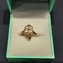 Women's Ring - Yellow Gold 14k (.585) 3.5 grams Size 20