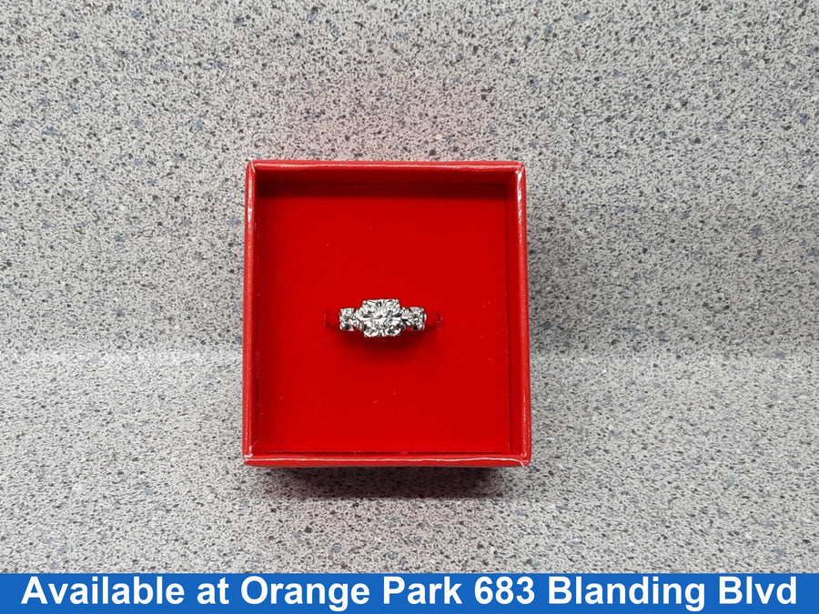 Ring - Engagement Set - Yellow Gold 14k (.585) 3.1 grams Size 5.5