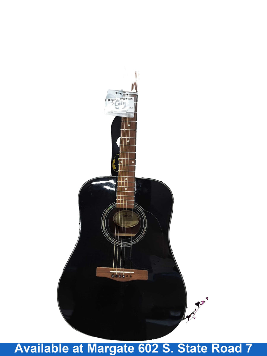 Mitchell D120bk Black Acoustic Classic Guitar
