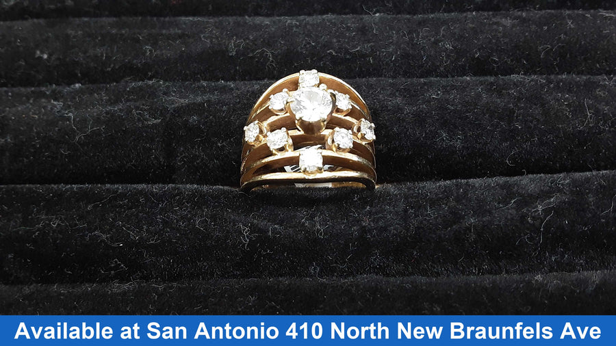 Women's Ring - Yellow Gold 14k (.585) 9.6 grams Size 7