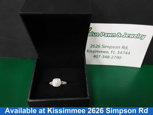 Ring - Engagement Set - White Gold 14k (.585) 2.6 grams Size 5