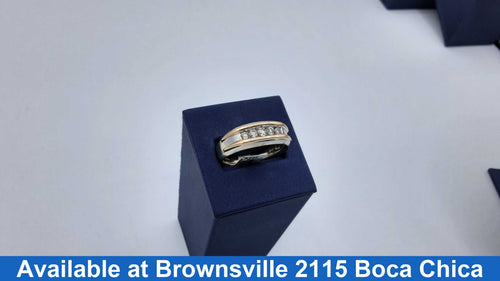 Ring - Wedding Band - White Gold 14k (.585) 10.3 grams Size 13.5