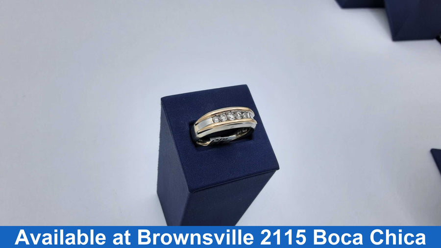 Ring - Wedding Band - White Gold 14k (.585) 10.3 grams Size 13.5