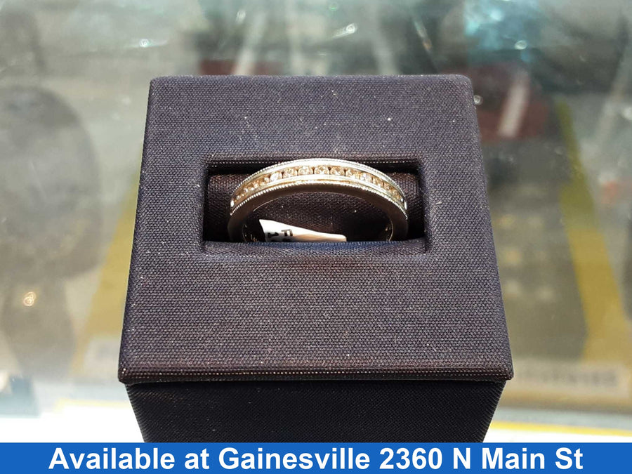 Ring - Wedding Band - White Gold 14k (.585) 3.5 grams Size 7