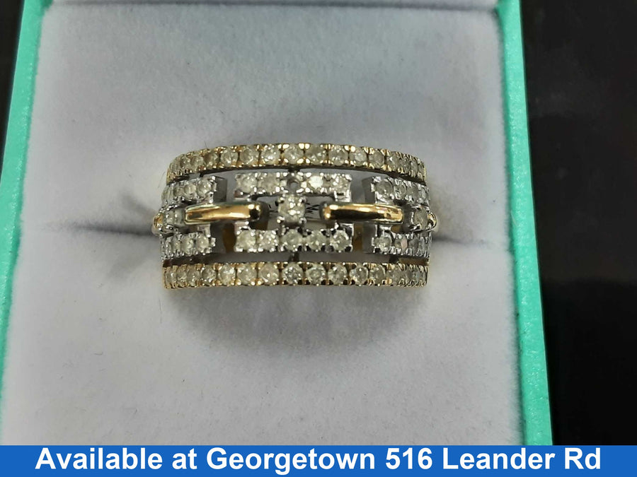 Women's Ring - Yellow Gold 10k (.417) 5.3 grams Size 7