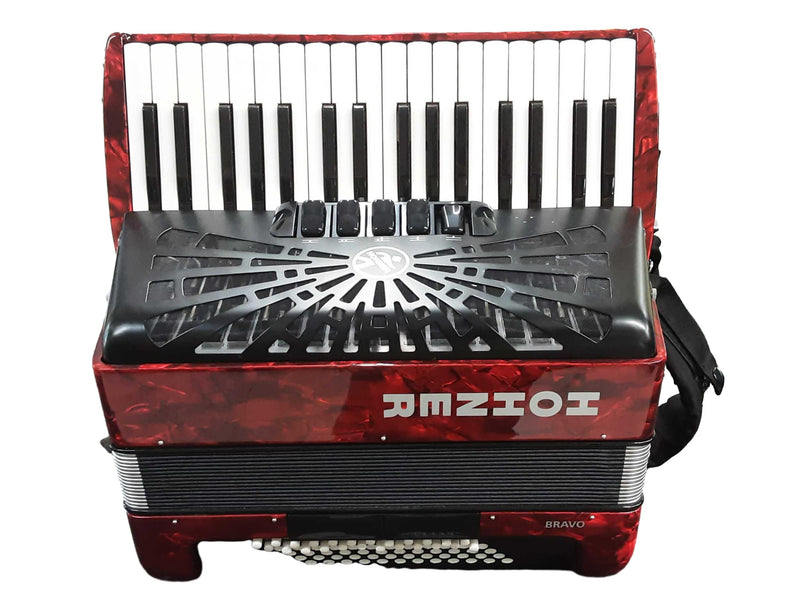 Hohner Bravo Red Piano Accordion