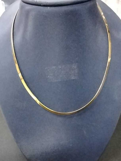 Herringbone Chain - Yellow Gold 14k (.585) 10.1 grams 21 inch